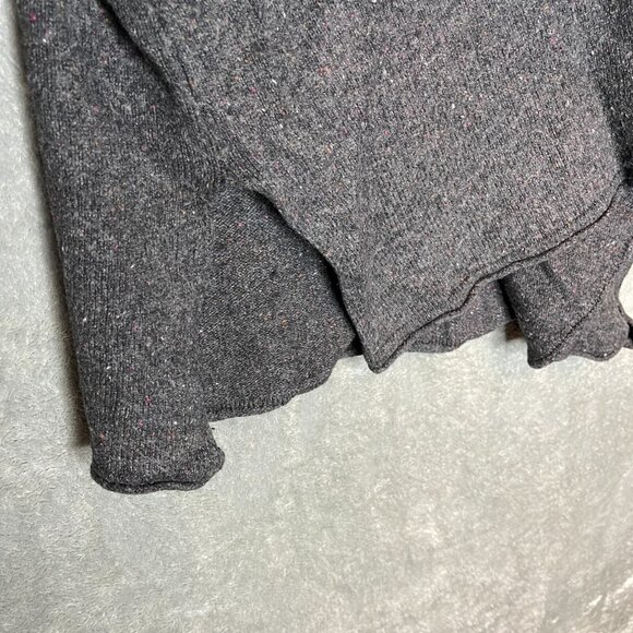 Pure Jill Women Speckled Wool Blend Lagenlook Goblincore Keyhole Tunic Sweater M - Picture 4 of 13